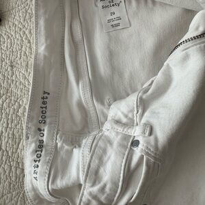 Article of society white jeans - worn once